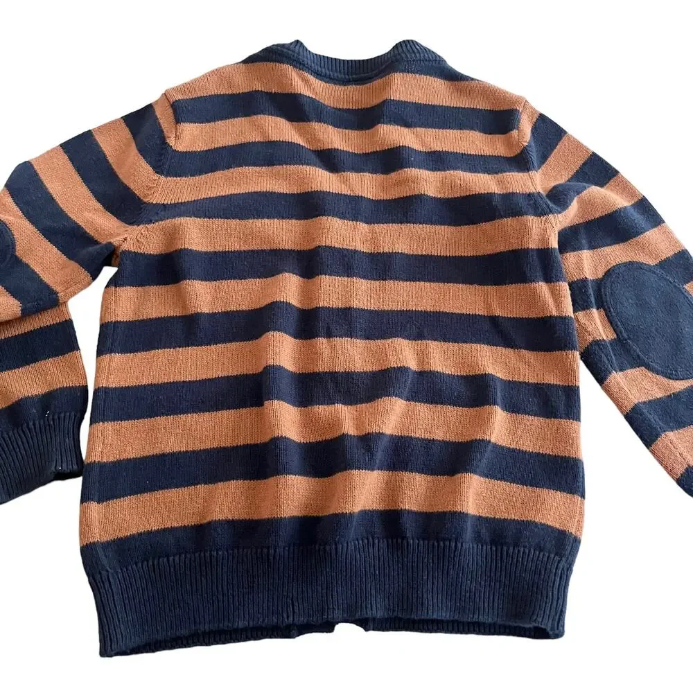 H&M boys cardigan sweater patch pockets size 2-4